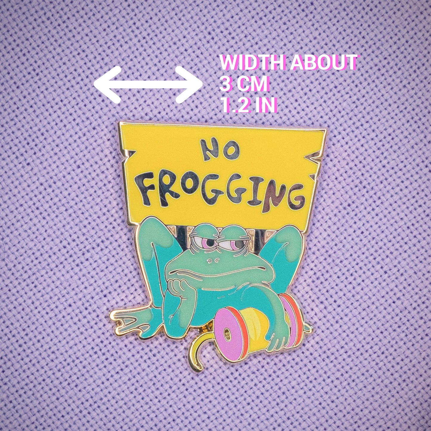 Cute frog needle minder, cute frog needle minder