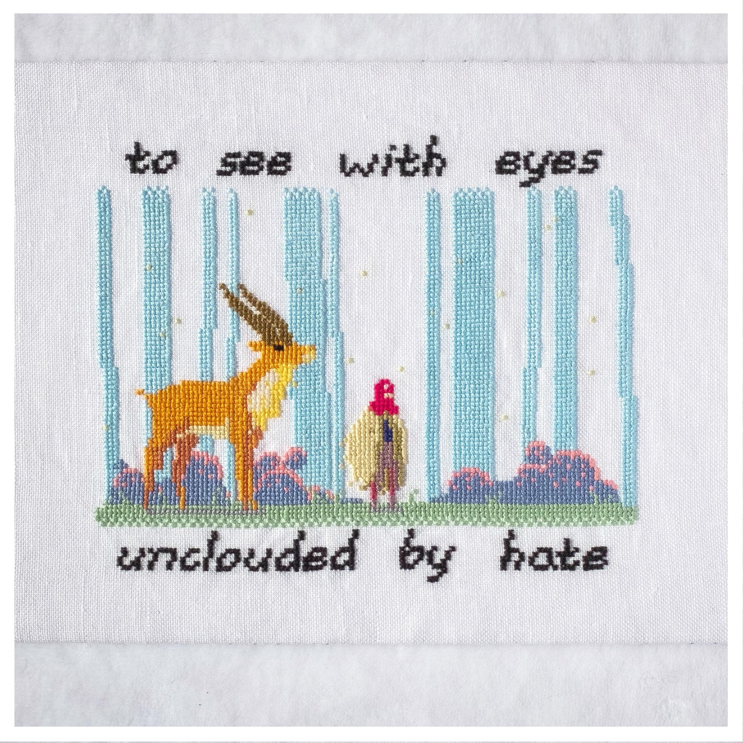 Studio Ghibli cross stitch pattern - Princess Mononoke