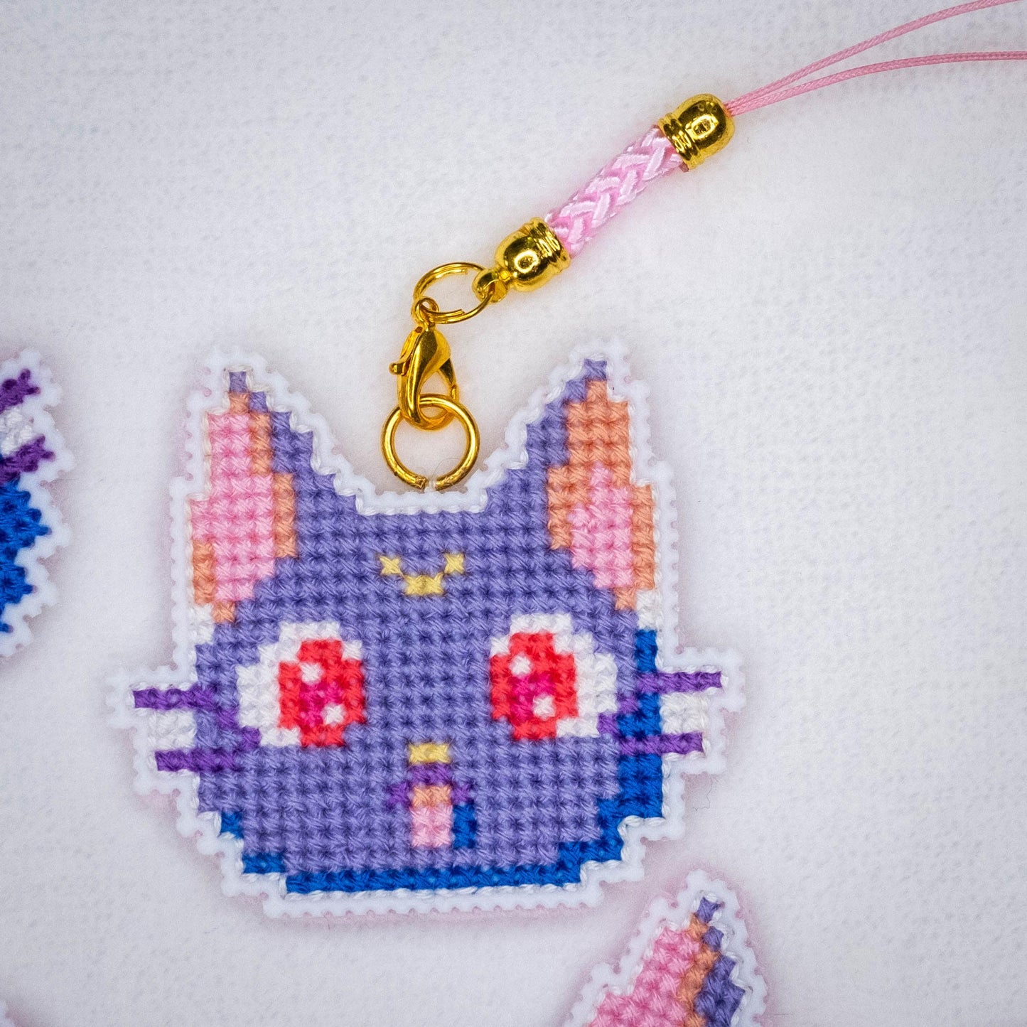 Kit point de croix Sailor Moon - Porte-clé chat Luna